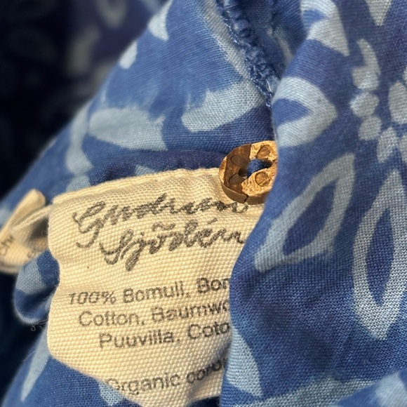 Gudrun Sjoden Floral Blue Dress Organic Cotton - Picture 5 of 6